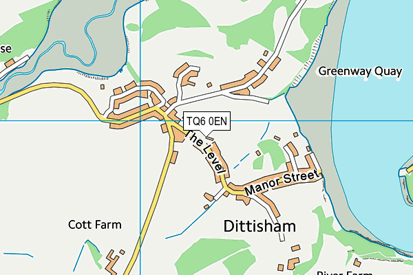 TQ6 0EN map - OS VectorMap District (Ordnance Survey)