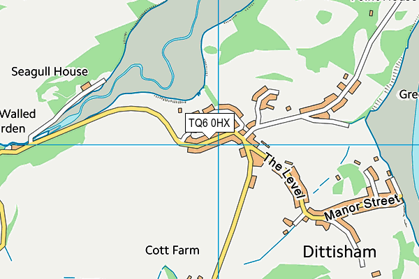 TQ6 0HX map - OS VectorMap District (Ordnance Survey)