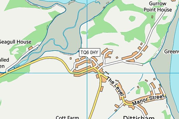 TQ6 0HY map - OS VectorMap District (Ordnance Survey)