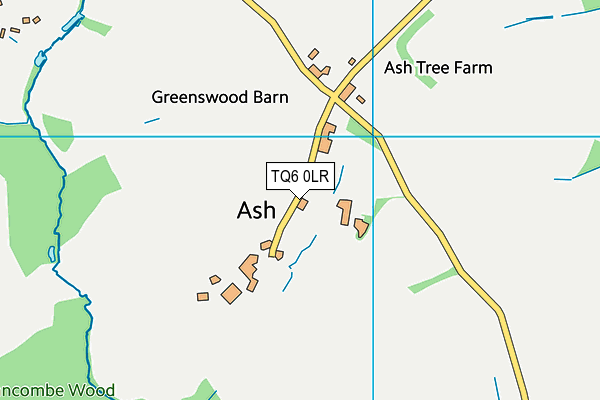 TQ6 0LR map - OS VectorMap District (Ordnance Survey)