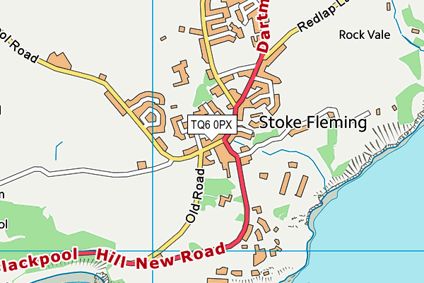 TQ6 0PX map - OS VectorMap District (Ordnance Survey)