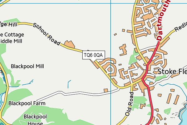 Stoke Fleming Community Primary School map (TQ6 0QA) - OS VectorMap District (Ordnance Survey)