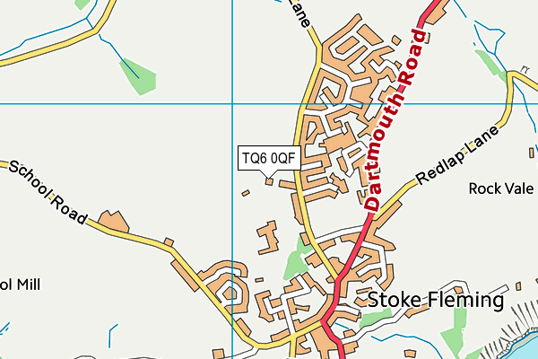 Stoke Fleming Playing Field map (TQ6 0QF) - OS VectorMap District (Ordnance Survey)