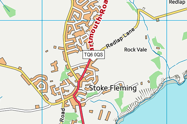 TQ6 0QS map - OS VectorMap District (Ordnance Survey)