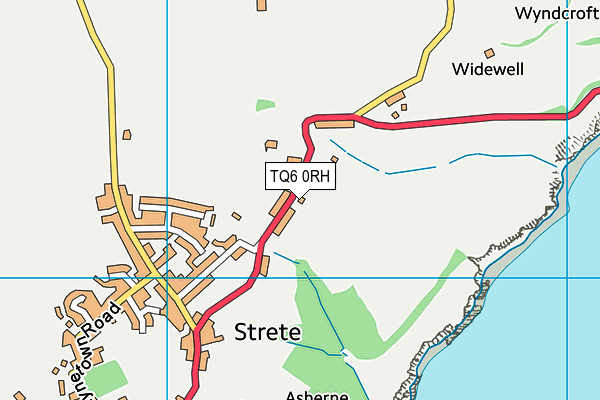 TQ6 0RH map - OS VectorMap District (Ordnance Survey)
