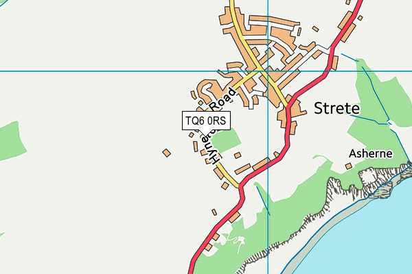 TQ6 0RS map - OS VectorMap District (Ordnance Survey)