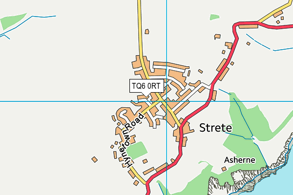 TQ6 0RT map - OS VectorMap District (Ordnance Survey)