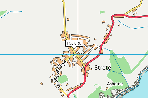 TQ6 0RU map - OS VectorMap District (Ordnance Survey)