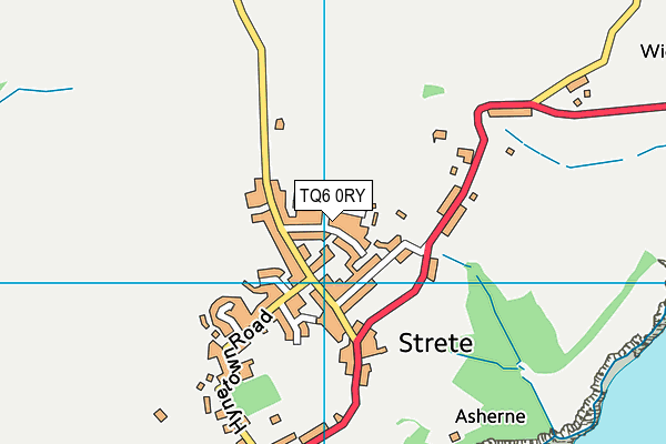 TQ6 0RY map - OS VectorMap District (Ordnance Survey)