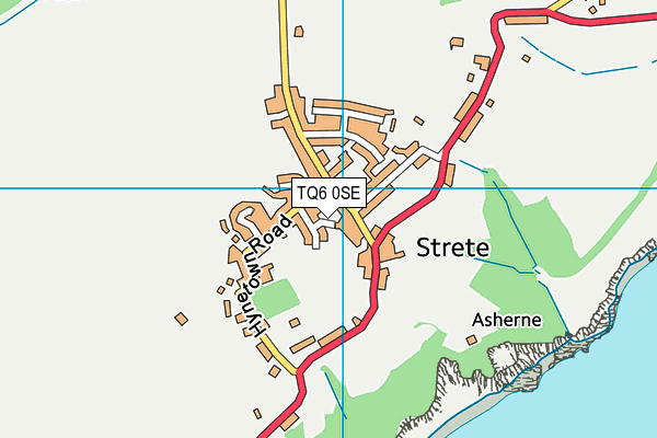 TQ6 0SE map - OS VectorMap District (Ordnance Survey)