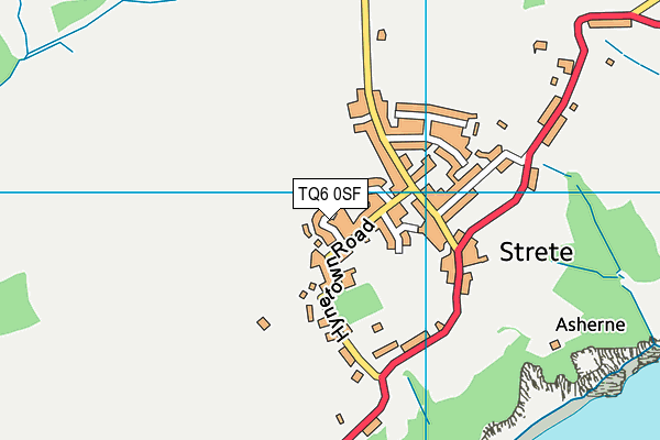 TQ6 0SF map - OS VectorMap District (Ordnance Survey)