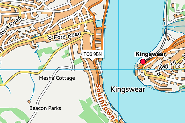 TQ6 9BN map - OS VectorMap District (Ordnance Survey)