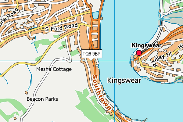 TQ6 9BP map - OS VectorMap District (Ordnance Survey)