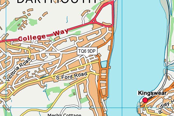 TQ6 9DP map - OS VectorMap District (Ordnance Survey)