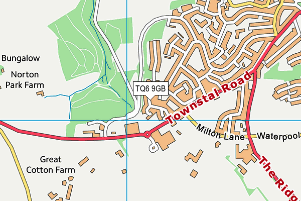 TQ6 9GB map - OS VectorMap District (Ordnance Survey)