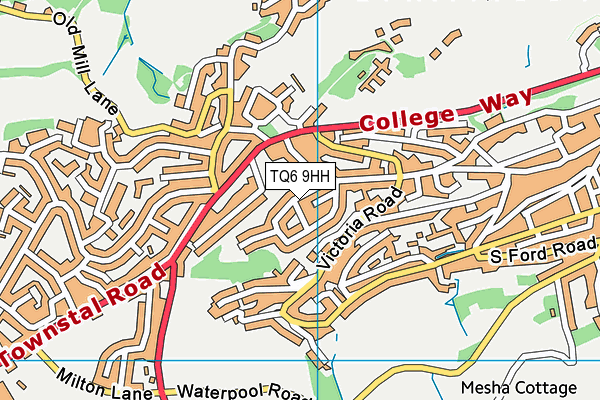 TQ6 9HH map - OS VectorMap District (Ordnance Survey)