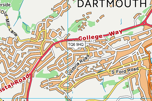 Map of ASHLEIGH COURT (DARTMOUTH) LIMITED at district scale
