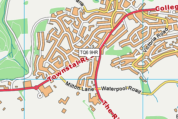 TQ6 9HR map - OS VectorMap District (Ordnance Survey)