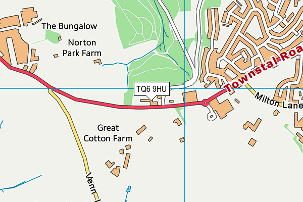 TQ6 9HU map - OS VectorMap District (Ordnance Survey)