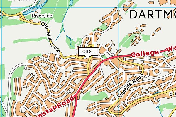 TQ6 9JL map - OS VectorMap District (Ordnance Survey)