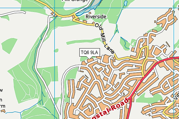 TQ6 9LA map - OS VectorMap District (Ordnance Survey)