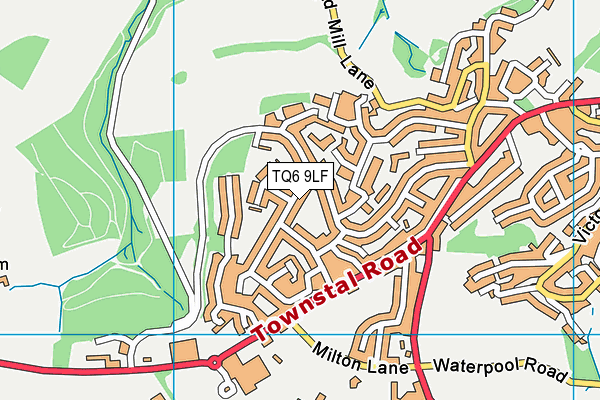 TQ6 9LF map - OS VectorMap District (Ordnance Survey)