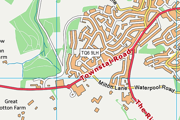 TQ6 9LH map - OS VectorMap District (Ordnance Survey)