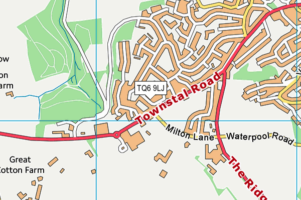 TQ6 9LJ map - OS VectorMap District (Ordnance Survey)