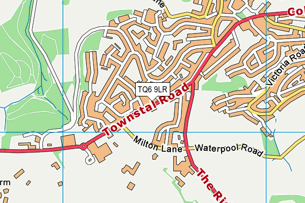 TQ6 9LR map - OS VectorMap District (Ordnance Survey)