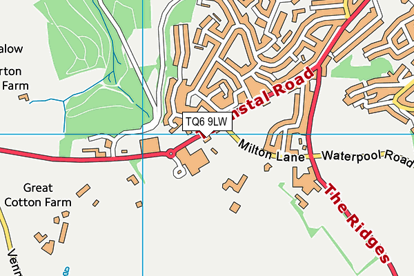 TQ6 9LW map - OS VectorMap District (Ordnance Survey)