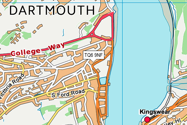 TQ6 9NF map - OS VectorMap District (Ordnance Survey)