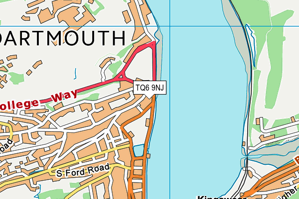 TQ6 9NJ map - OS VectorMap District (Ordnance Survey)