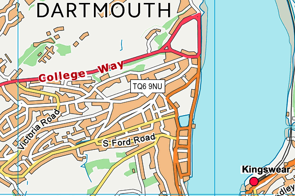 TQ6 9NU map - OS VectorMap District (Ordnance Survey)