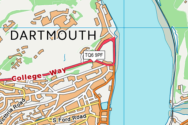 TQ6 9PF map - OS VectorMap District (Ordnance Survey)