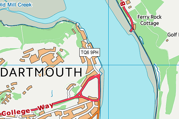 Map of THE DARTMOUTH-KINGSWEAR FLOATING BRIDGE COMPANY LIMITED at district scale