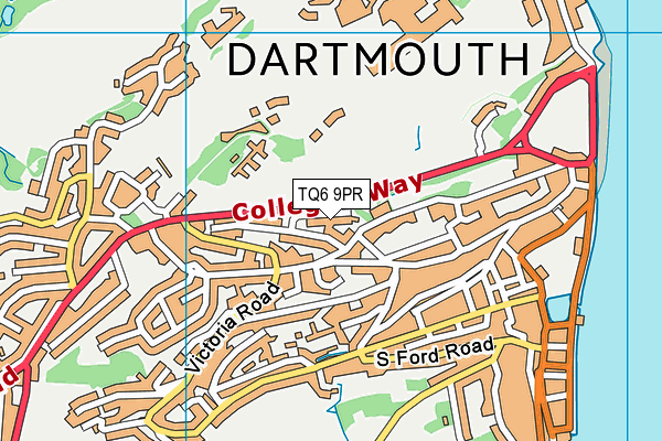 TQ6 9PR map - OS VectorMap District (Ordnance Survey)