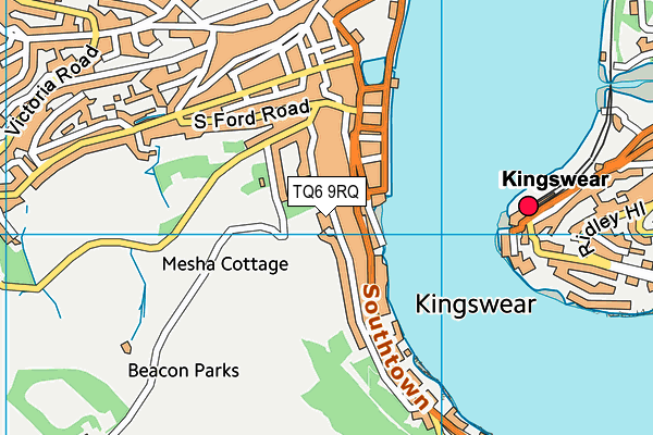 TQ6 9RQ map - OS VectorMap District (Ordnance Survey)