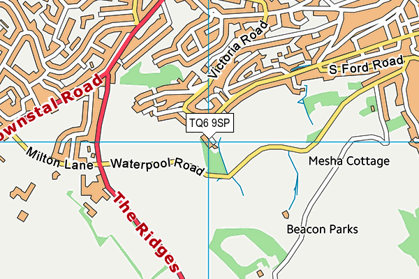 TQ6 9SP map - OS VectorMap District (Ordnance Survey)