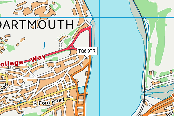 TQ6 9TR map - OS VectorMap District (Ordnance Survey)