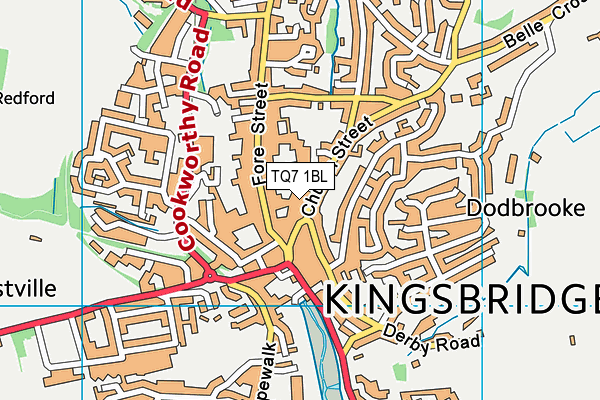 TQ7 1BL map - OS VectorMap District (Ordnance Survey)