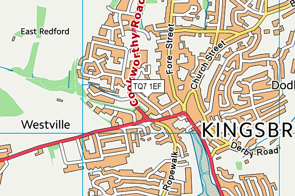 Map of KINGSBRIDGE FUNERAL DIRECTORS LIMITED at district scale