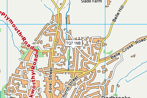 TQ7 1NB map - OS VectorMap District (Ordnance Survey)