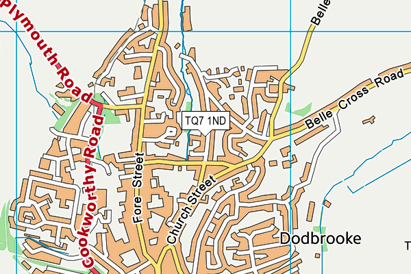 TQ7 1ND map - OS VectorMap District (Ordnance Survey)