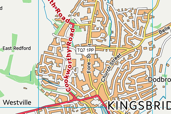 Map of KINGPRINT (KINGSBRIDGE) LIMITED at district scale