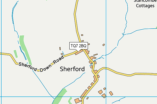 TQ7 2BQ map - OS VectorMap District (Ordnance Survey)
