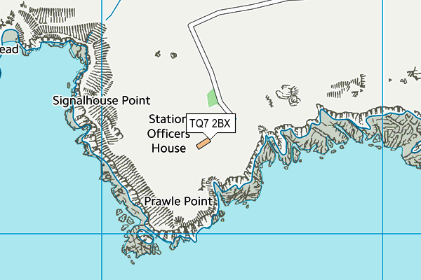 TQ7 2BX map - OS VectorMap District (Ordnance Survey)