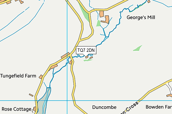 TQ7 2DN map - OS VectorMap District (Ordnance Survey)