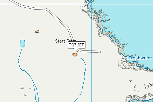 TQ7 2ET map - OS VectorMap District (Ordnance Survey)