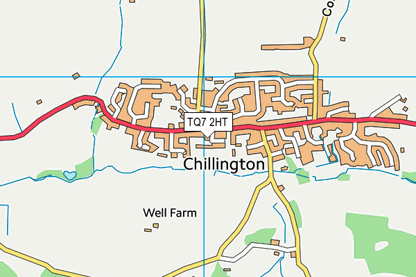 TQ7 2HT map - OS VectorMap District (Ordnance Survey)