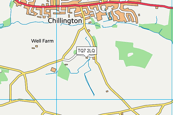 TQ7 2LQ map - OS VectorMap District (Ordnance Survey)